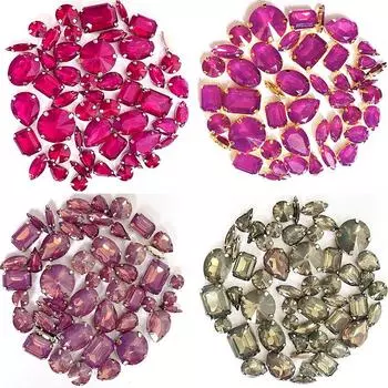 Дерево Липопротеин Мокко Ручная швейная дрель Смешанная форма Сверло-коготь с отверстиями DIY Аксессуары для одежды Ювелирные изделия Аксессуары Стразы Пришиваем бусины 50pcs