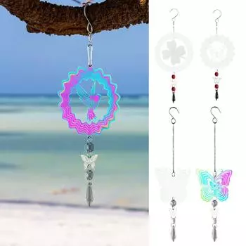 Дерево Металлический Ветер Для Наружного И Внутреннего Украшения Украшение Двора Висячий Подарок Ветер Скульптура One Size