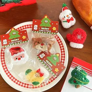 Дерево Санта елка брошь снеговик снеговик плюшевая булавка ручная работа рождественская плюшевая брошь рождественские подарки Style 2