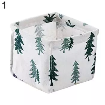 Дерево в полоску кактус, домашняя настольная коробка, органайзер для мелочей, складная корзина для хранения