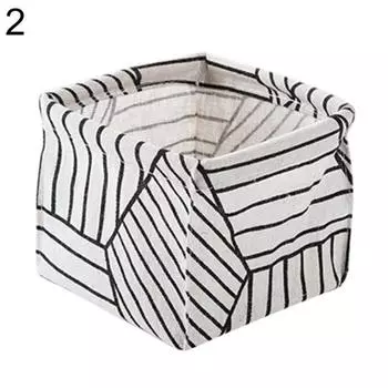 Дерево в полоску кактус, домашняя настольная коробка, органайзер для мелочей, складная корзина для хранения