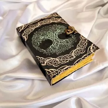 Дерево жизни Кожаный журнал, Кожаный дневник, Кожаный блокнот, скетчбук, Журнал для записей, Свадебный подарок, Тревел-журнал, Персонализированный подарок. 7 x 5 in