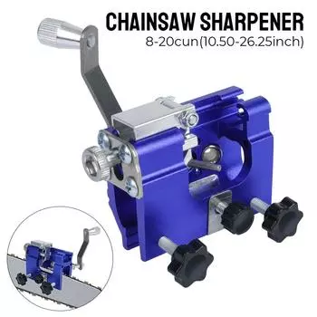 Деревообрабатывающая точилка для бензопилы, заточка электрических пил, инструменты для ремонта, ручное управление с 3 шлифовальными стержнями, цепной зуб, дерево и сад жёлтый
