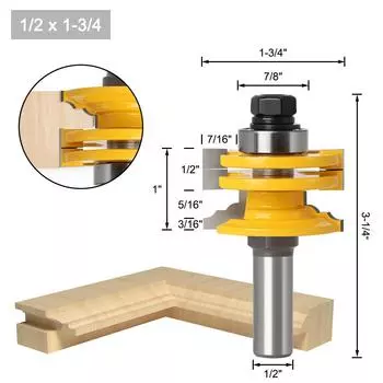 Деревообрабатывающий фрезерный резак для дверей шкафа, резак для стеклянных дверей и окон, резьбовой резак, деревообрабатывающий нож для шипа двери шкафа 8