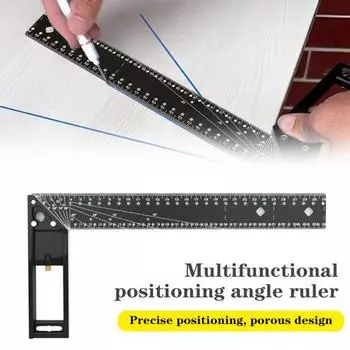 Деревообрабатывающий квадратный линейный измерительный инструмент, высокоточный, широко используемый, L-образный, многоугловой. 30cm