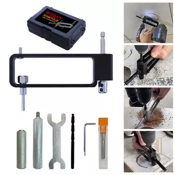 Деревообрабатывающий открыватель отверстий Регулируемый вертикальный карманный сверло для тонкого металла