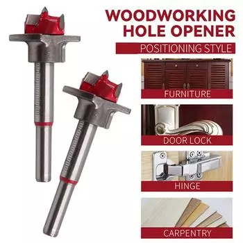 Деревообрабатывающий открыватель позиционирование твердосплавное сверло регулируемый шарнир шарнир шарнир развертка 35 мм One Size красный