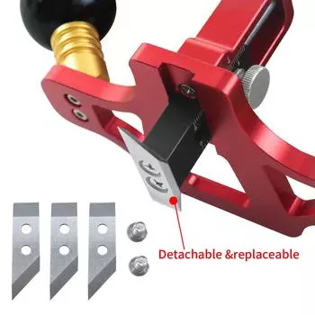 Деревообрабатывающий рубанок с прозрачным дном, регулируемый рубанок из алюминиевого сплава, строгальный станок с выдвижной линией, однорядный рубанок, угловой рубанок, ручной рубанок красный