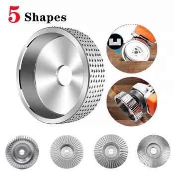 Деревообрабатывающий шлифовальный круг, вращающийся диск, шлифовальный инструмент для резьбы по дереву, абразивные диски, инструменты для угловой шлифовальной машины, диаметр 16/22 мм Flat-22mm bore золотой