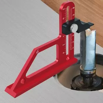 Деревообрабатывающий стол, глубиномер 060 мм, регулируемый метрический и дюймовый, измерение высоты стола фрезера красный