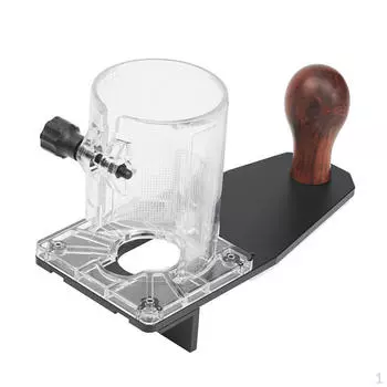 Деревообрабатывающий триммер, фрезер, прозрачное основание, направляющая доска, ручка регулировки, кронштейн