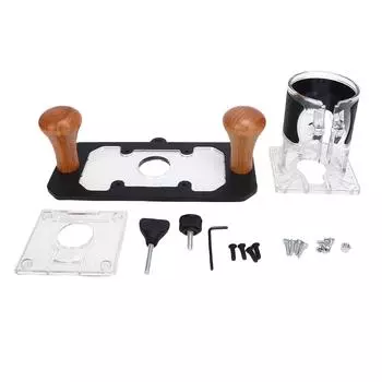 Деревообрабатывающий триммер Фрезерная база Многофункциональная база для резьбы и фрезерования с прозрачной крышкой для