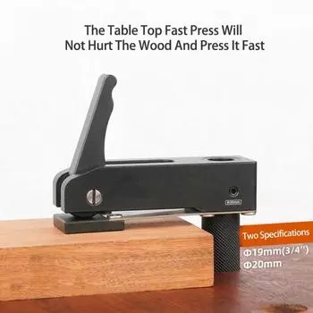 Деревообрабатывающий зажим, профессиональный быстродействующий DIY алюминиевый сплав, деревообрабатывающие скамейки, быстрый фиксированный зажим, инструмент для джиг-отверстия 20mm