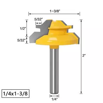 Деревообработка 3 шт. Фреза для гравировального станка Фреза для фрезерования древесины Нож для врезки под углом 45 градусов Фреза для пазлов Фреза для пола Деревообработка Гравировка 45 degree mortise cutter 1/4 * 1-3/8