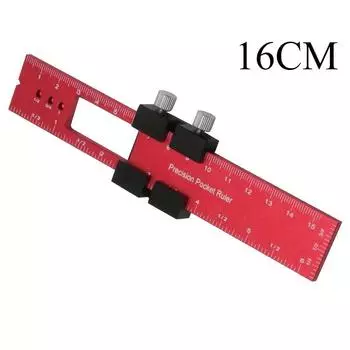 Деревообработка Прецизионная карманная линейка Алюминиевая раздвижная линейка Дюймовая и метрическая Т-образная линейка Квадратный разметочный инструмент со стопором