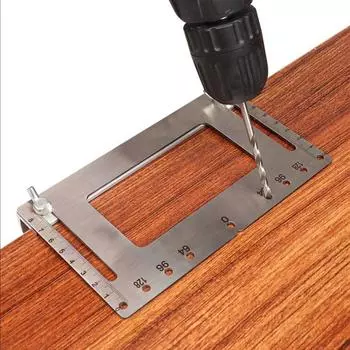 Деревообработка Шаг Отверстия Фурнитура Шаблон Дырокол Для Шкафа Локатор Дыроколов Шкаф Руководство Дрель-Сверло