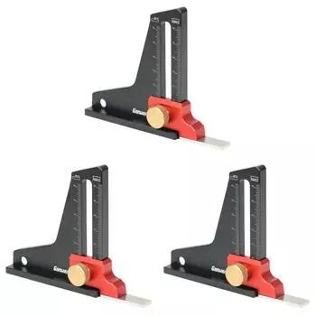 Деревообработка Высота Глубина Измерение Регулируемый Пильный Диск Из Алюминиевого Сплава Маркировочная Линейка