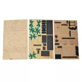 Деревянная 3D головоломка, вилла, модель дома, игрушка-головоломка для детей, детские развивающие игрушки