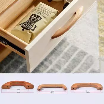 Деревянная элегантная ручка ящика, ручки шкафа, дверная ручка, легкая новинка, ручка для шкафа F