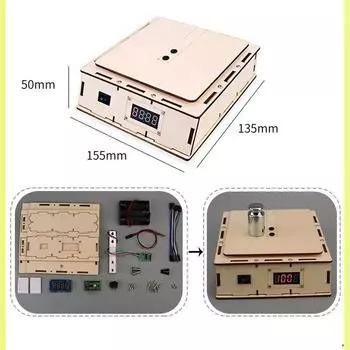 Деревянная электрическая цифровая масштабная модель детская научная игрушка технология физика DIY кирпичи комплект обучающие игрушки для детей