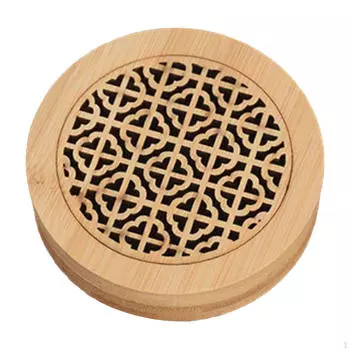 Деревянная аромалампа-подставка для благовоний для дома и отеля, диффузор аромата с крышкой A