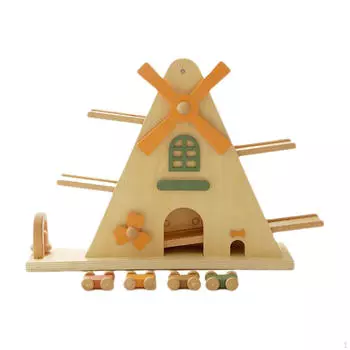 Деревянная автомобильная рампа для детей, гоночная трасса, раннее развитие, Монтессори, деревянная мельница, планер