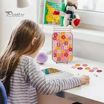 Деревянная банка для поощрения детей. Поощрительная таблица для позитивного поведения с базовыми звездами и цветами. Инструменты управления системой поощрений для учеников. Домашний класс. Star