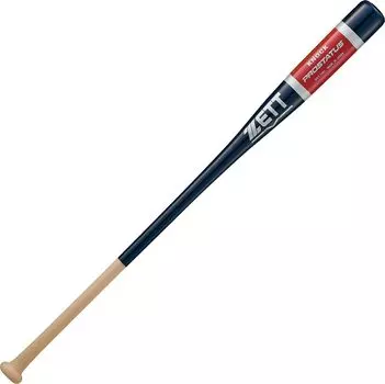 Деревянная бита ZETT Baseball Pro Status Knock 89 см 560 г средняя темно-синяя Сделано в Японии BKT1401 (Пак + Клен) (2900) тёмно-синий