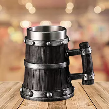 Деревянная бочка пивная кружка посуда для напитков декоративная кружка ручной работы с ручкой винтажный дизайн чашка Style A