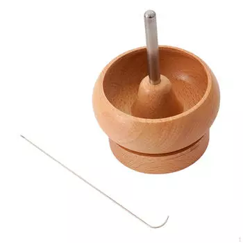 Деревянная бусина вращатель чаша струнный инструмент нанизывание бусин бусины загрузчик для рукоделия