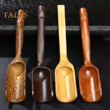 Деревянная чайная ложка с длинной ручкой, удобная ручка, мерная ложка для чая, китайский аксессуар для чая кунг-фу