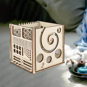 Деревянная чаша для пряжи «все в 1», многофункциональный инструмент для вязания, легко собирается, съемный подарок для мастеров