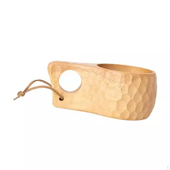 Деревянная чашка для кемпинга, салата, стильная декоративная кружка ручной работы, чашка для питья на улице 400ml