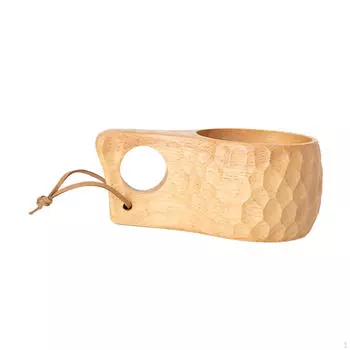 Деревянная чашка ручной работы для приключений на природе 400ml