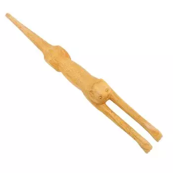 Деревянная чесалка для спины для взрослых с длинной ручкой, новинка в форме кошки, когтеточка