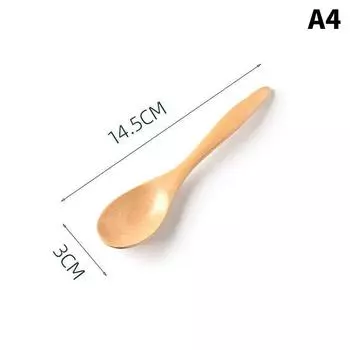 Деревянная десертная ложка, 18 см