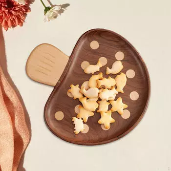 Деревянная десертная тарелка, поднос для завтрака, органайзер для стойки, поднос для закусок, сервировочное блюдо из дерева, еда