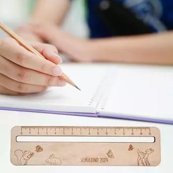 Деревянная детская линейка, прочная, точная, сантиметровая, миллиметровая, маленькая линейка, легкая, портативная, для школьного класса A