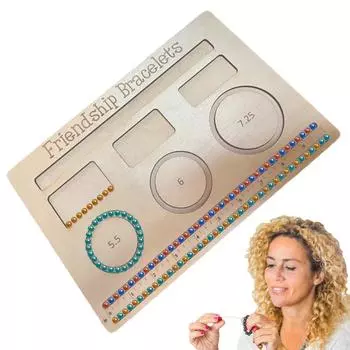 Деревянная доска для бисера для изготовления ювелирных изделий, браслетов, ожерелий, доска для рукоделия, профессиональный лоток для доски для бисероплетения ювелирных изделий