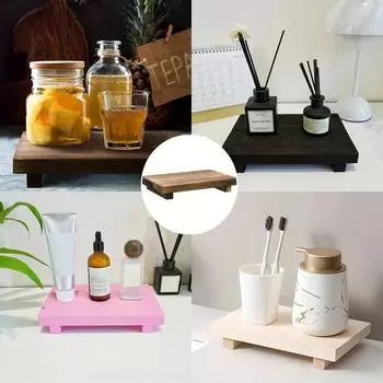 Деревянная доска для хранения вещей в ванной комнате, демонстрационная доска, деревянная доска для мыла, декор для ванной комнаты Estante De Caja De Jabn De Madera