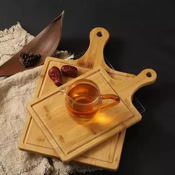 Деревянная доска для пиццы 1шт прямоугольный противень противень для выпечки разделочная доска для торта овощной противень сырная доска многофункциональный инструмент 36*14