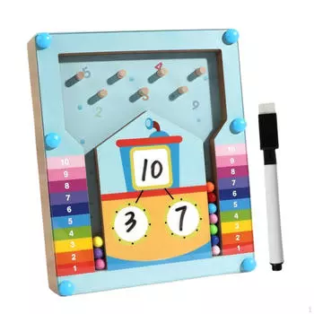 Деревянная доска для счета чисел, учебные пособия для вычисления чисел, математическая игрушка, обучение арифметике