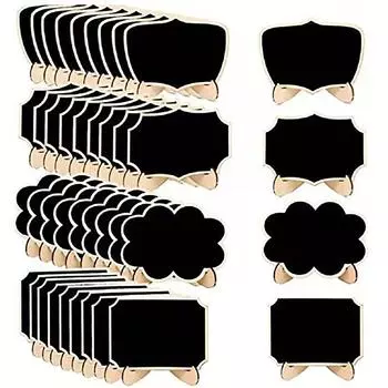 Деревянная доска, рождественские украшения, креативный дисплей, маленькая доска для рисования, кронштейн, украшение для дома, ремесла, доска для сообщений, подарок I чёрный