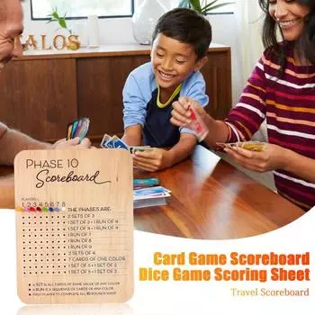 Деревянная доска с 8 цветными колышками, прочная, для взрослых, семейная вечеринка, игра в кости, листы для подсчета очков, настольная игра с очками, ночные принадлежности A