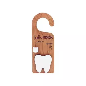 Деревянная дверная ручка Подвеска для зубной феи Детская дверная подвеска One Size