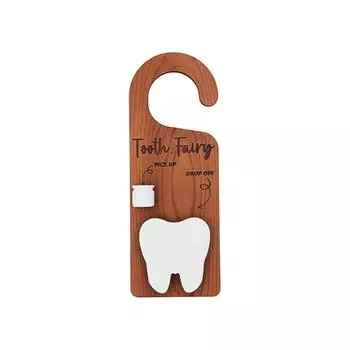 Деревянная дверная ручка Подвеска для зубной феи Детская дверная подвеска One Size