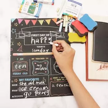 Деревянная двухсторонняя доска для рисования мелом своими руками Изделия из дерева Подарки для детей Подарки для детского сада Инструменты для обучения Учебные принадлежности