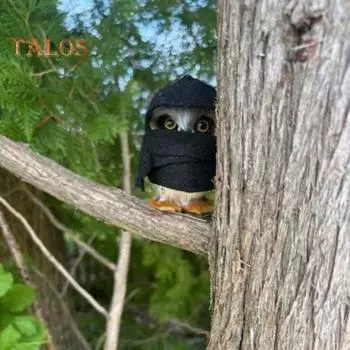 Деревянная фигурка совы, мини-магнитная плюшевая сова, дикая природа, птица, животное, статуэтка для детей, рождественский подарок на День благодарения H