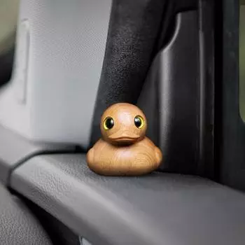 Деревянная фигурка желтой утки, маленькая утка, статуя, скульптура животного, домашний офис, книжная полка, украшение для рабочего стола, орнамент, Рождественский подарок S