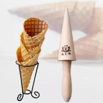 Деревянная форма для мороженого в виде яичного рулета, спиральные круассаны, формы для рожков, вафельница для омлета, форма для выпечки, кухонный инструмент для выпечки